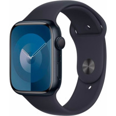 Купить Apple Watch Series 9 41mm Midnight Aluminum Case with Midnight Sport Band, размер (S/M) (MR8W3)