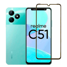 Купить Защитное стекло Realme C53/C51 полноэкранное черное