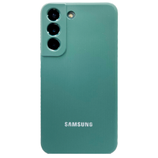 Купить Силиконовая накладка Silicone Cover для Samsung Galaxy S22 зеленая UAE