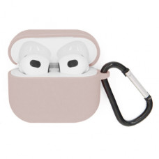 Купить Силиконовый чехол для AirPods 3 PROTECTION CASE с карабином нюд