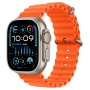 Купить Apple Watch Ultra 2 GPS + Cellular, 49 мм, корпус из титана, ремешок Ocean (One Size) цвета orange (оранжевый)