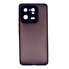 Купить Пластиковая накладка NEW Skin для Xiaomi 13 Pro затемненная черный кант