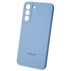 Купить Силиконовая накладка для Samsung Galaxy S22 Plus Silicone Cover голубая