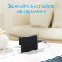 Купить Сетевое зарядное устройство Anker PowerPort 6 USB 60W A2123 черное