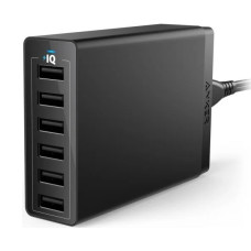 Купить Сетевое зарядное устройство Anker PowerPort 6 USB 60W A2123 черное