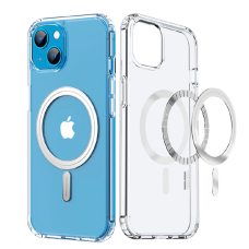 Купить Противоударная накладка Clear Case с MagSafe для Apple iPhone 15 Plus прозрачная TK