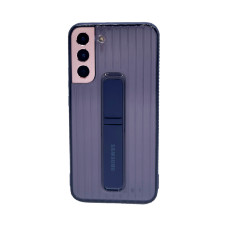 Купить Противоударная пластиковая накладка для Samsung Galaxy S22 Plus Protective Standing Cover тем-синяя