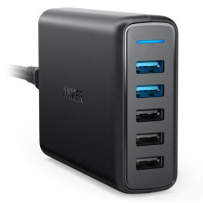 Купить Сетевое зарядное устройство Anker PowerPort Speed 5 USB 63W A2054 черное