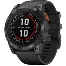 Купить Умные часы Garmin Fenix 7X PRO Sapphire Solar (010-02778-54) карбоновый серый с черным ремешком