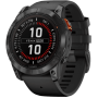 Купить Умные часы Garmin Fenix 7X PRO Sapphire Solar (010-02778-54) карбоновый серый с черным ремешком