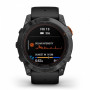 Купить Умные часы Garmin Fenix 7X PRO Sapphire Solar (010-02778-54) карбоновый серый с черным ремешком