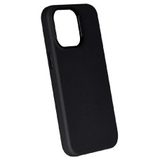 Купить Кожанная накладка Leather Case c Mag Safe для Apple Iphone 15 Pro (черная)